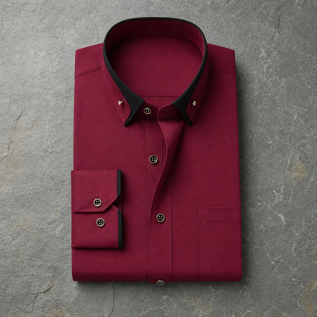 Carcassonne Contrast Collar Dress Shirt
