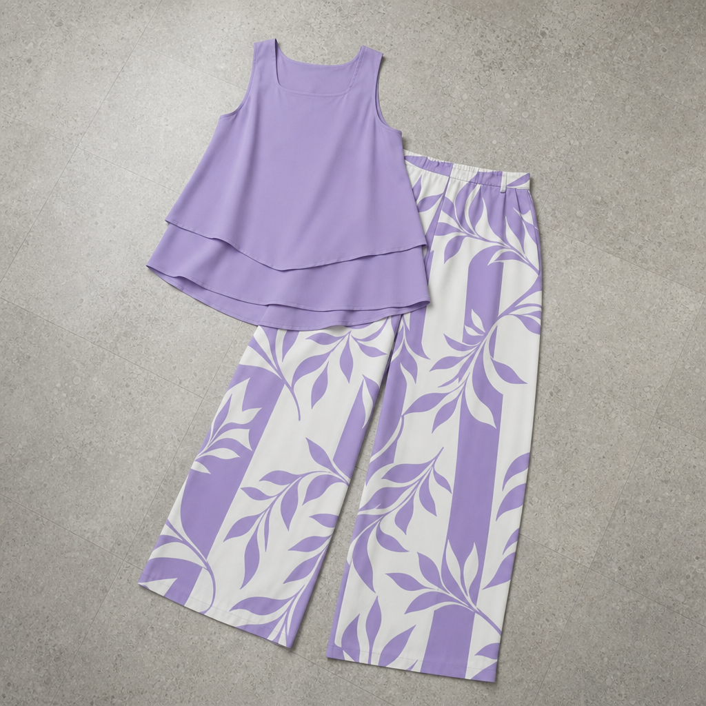 Ronda Layered Top Printed Set