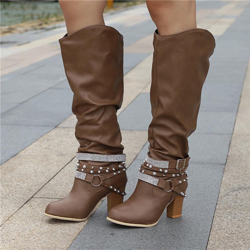 Hollis | Buckle Closures Mid-Calf Boots