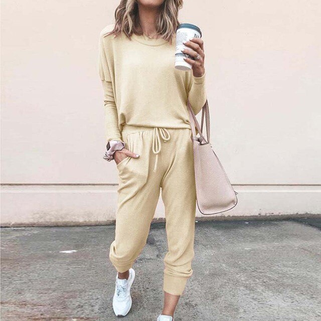 Women’s Relaxed Long Sleeve Lounge Set