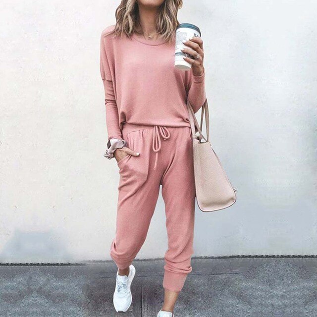 Women’s Relaxed Long Sleeve Lounge Set