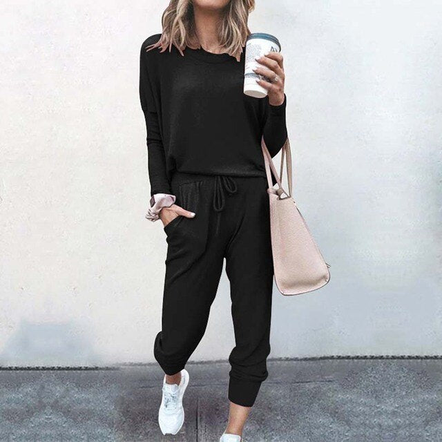 Women’s Relaxed Long Sleeve Lounge Set