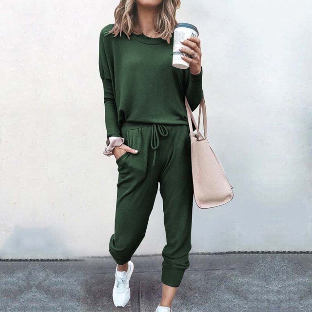 Women’s Relaxed Long Sleeve Lounge Set