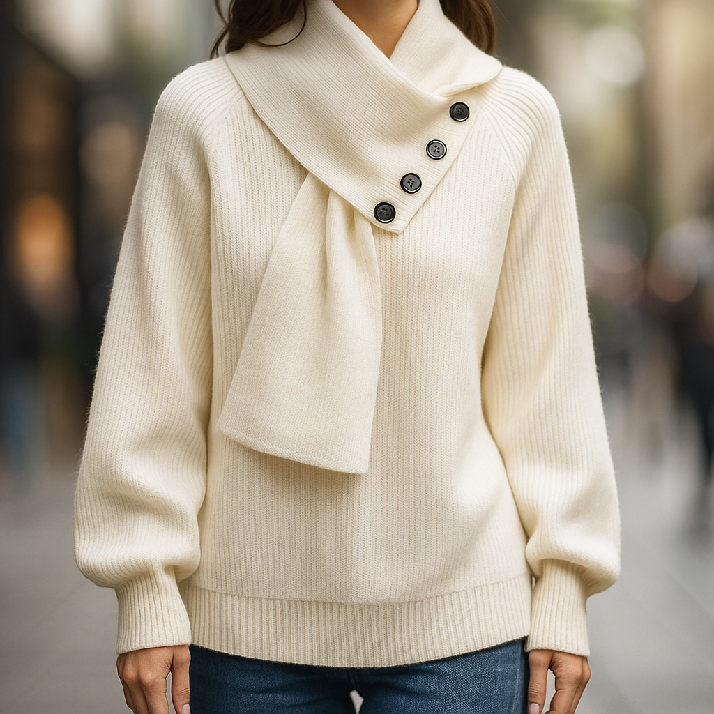 Kalliope | Scarf-Neck Sweater