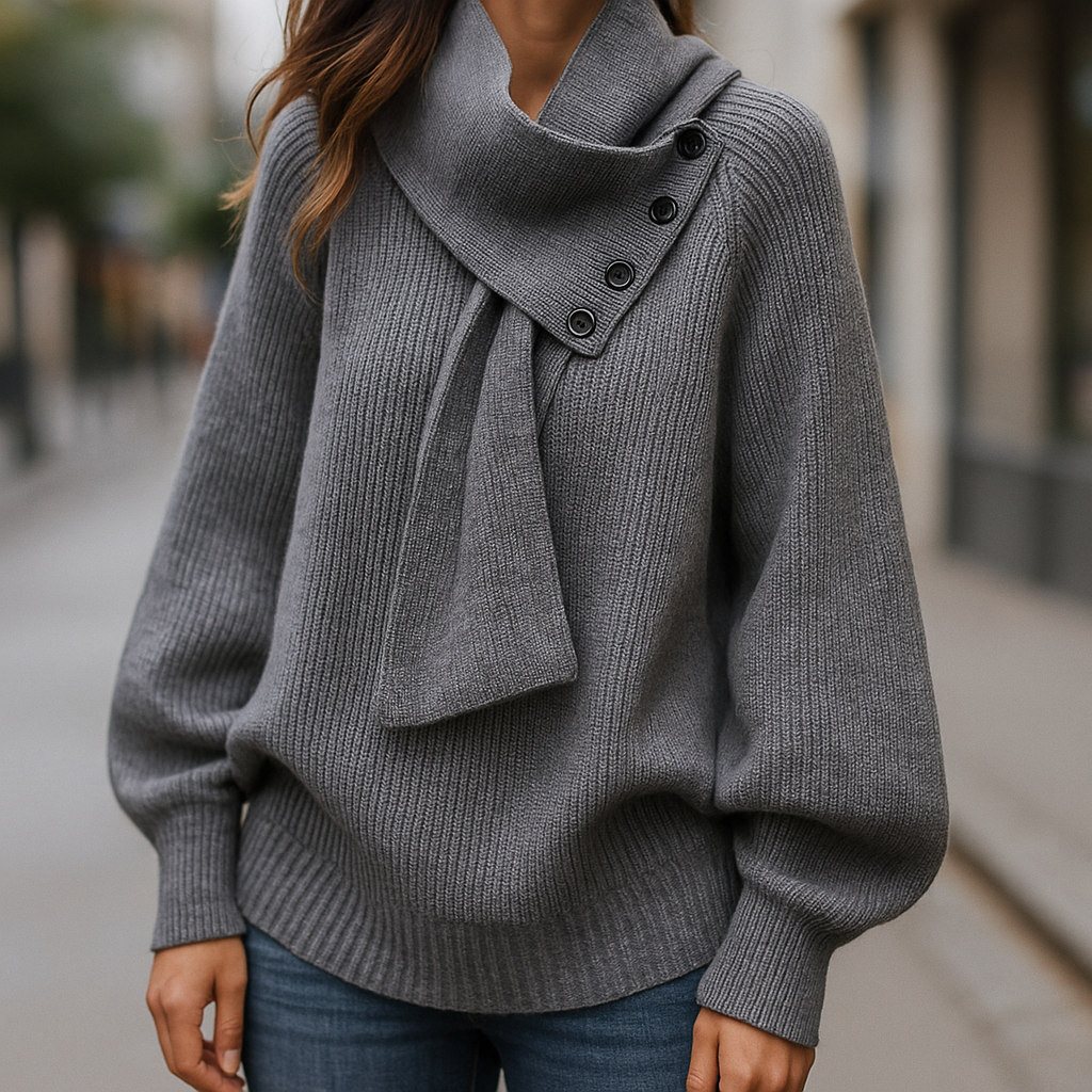 Kalliope | Scarf-Neck Sweater