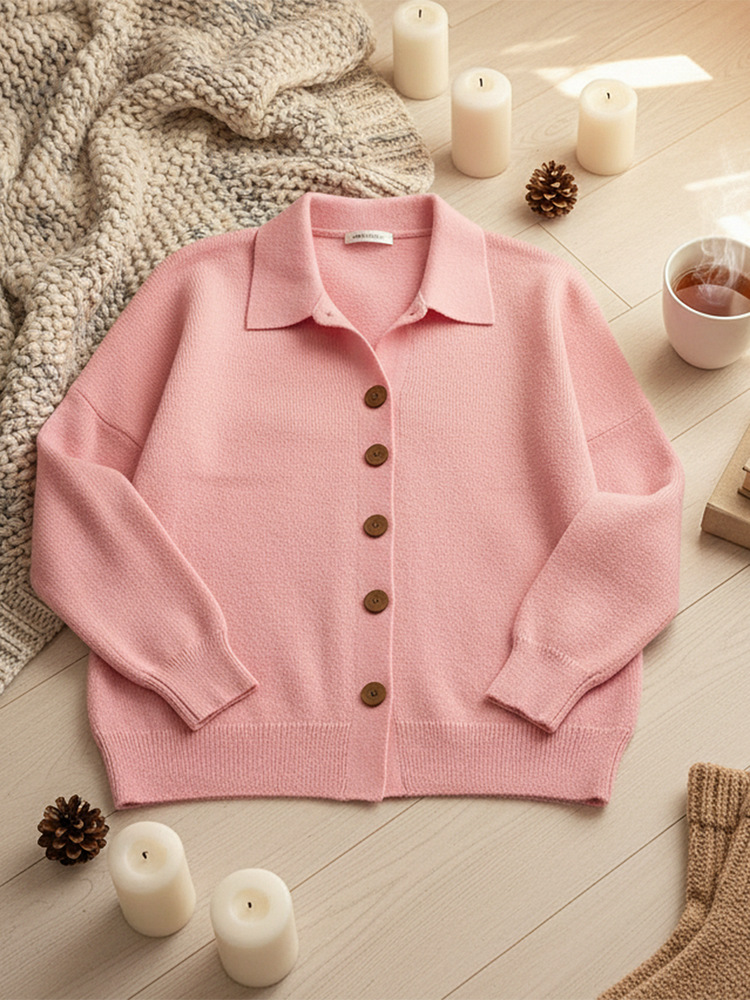 Women's Button-Up Cardigan | Soft Knit Autumn Sweater