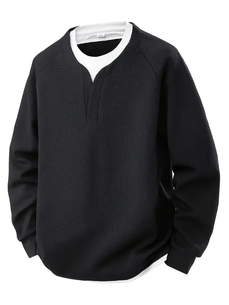 MEN'S LAYERED LONG SLEEVE SHIRT