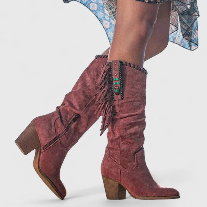 Delta | Fringe Mid-Calf Boots