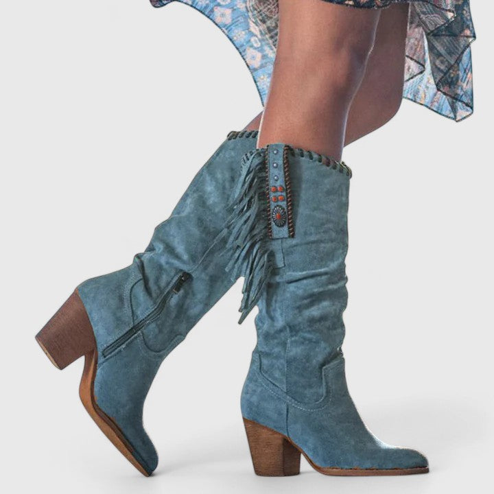 Delta | Fringe Mid-Calf Boots
