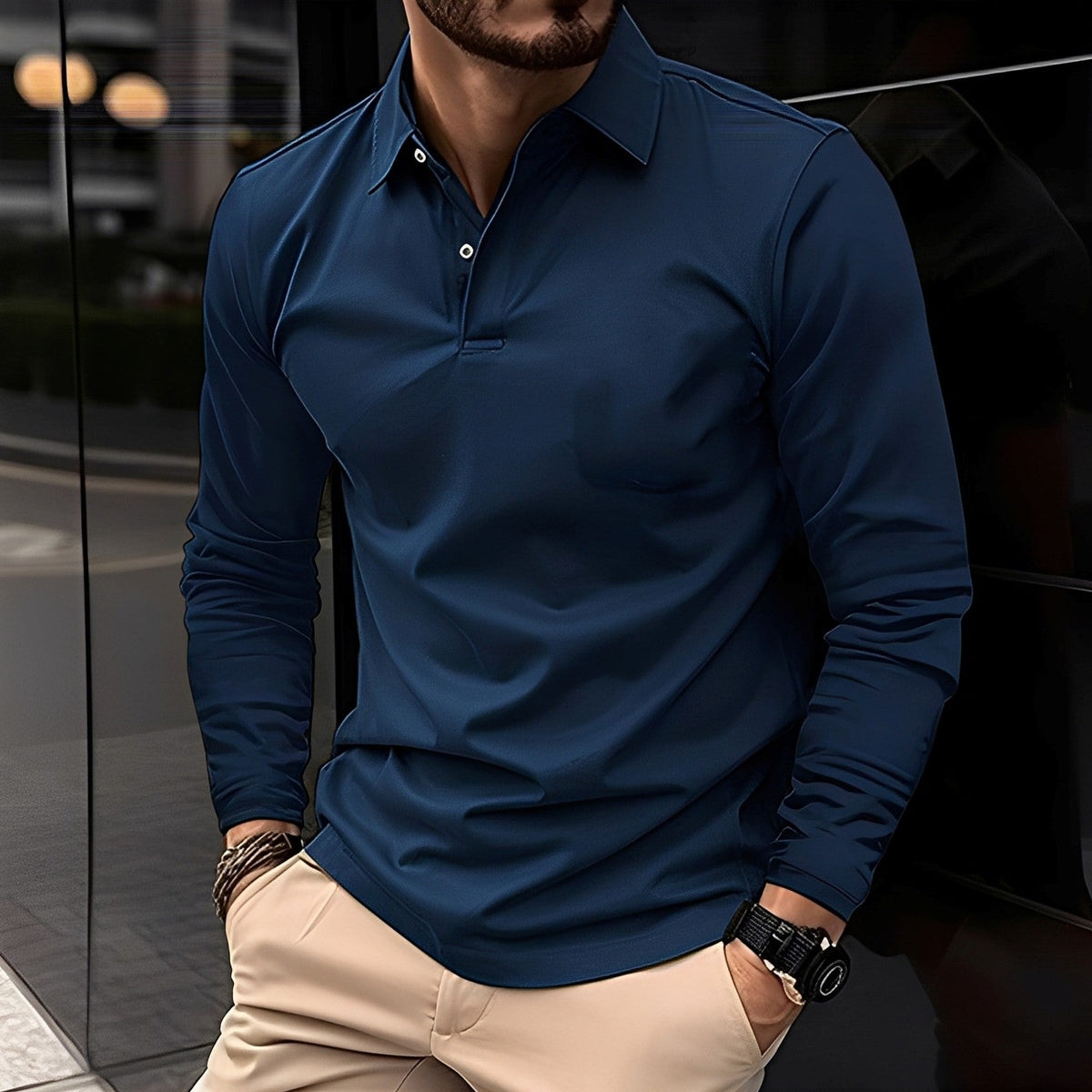 Deacon - Casual and robust long sleeve shirt