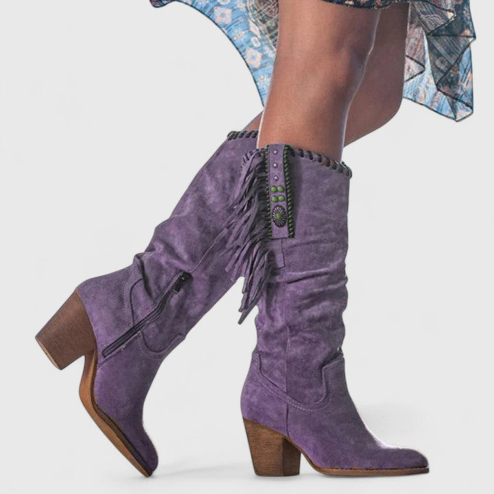 Delta | Fringe Mid-Calf Boots