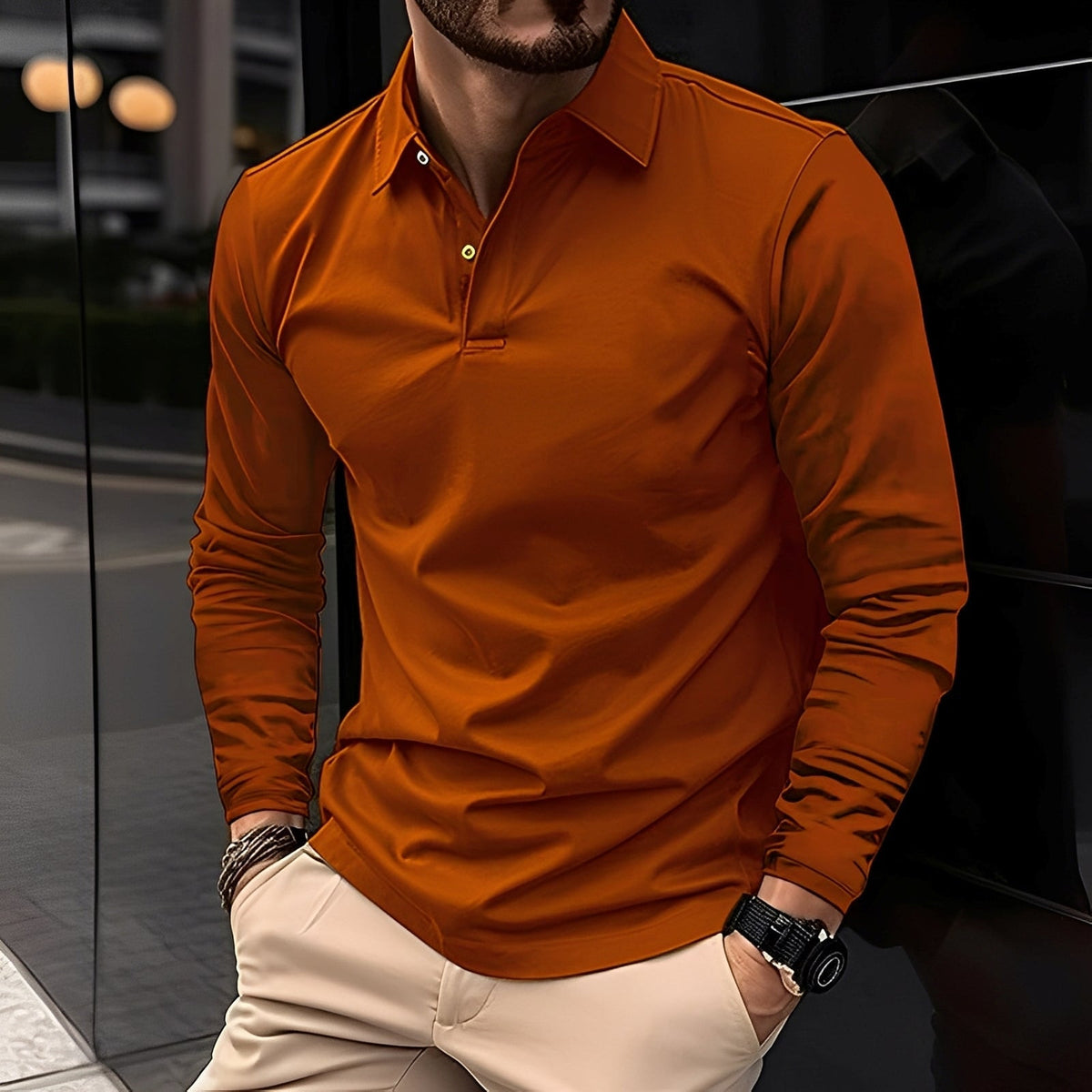 Deacon - Casual and robust long sleeve shirt