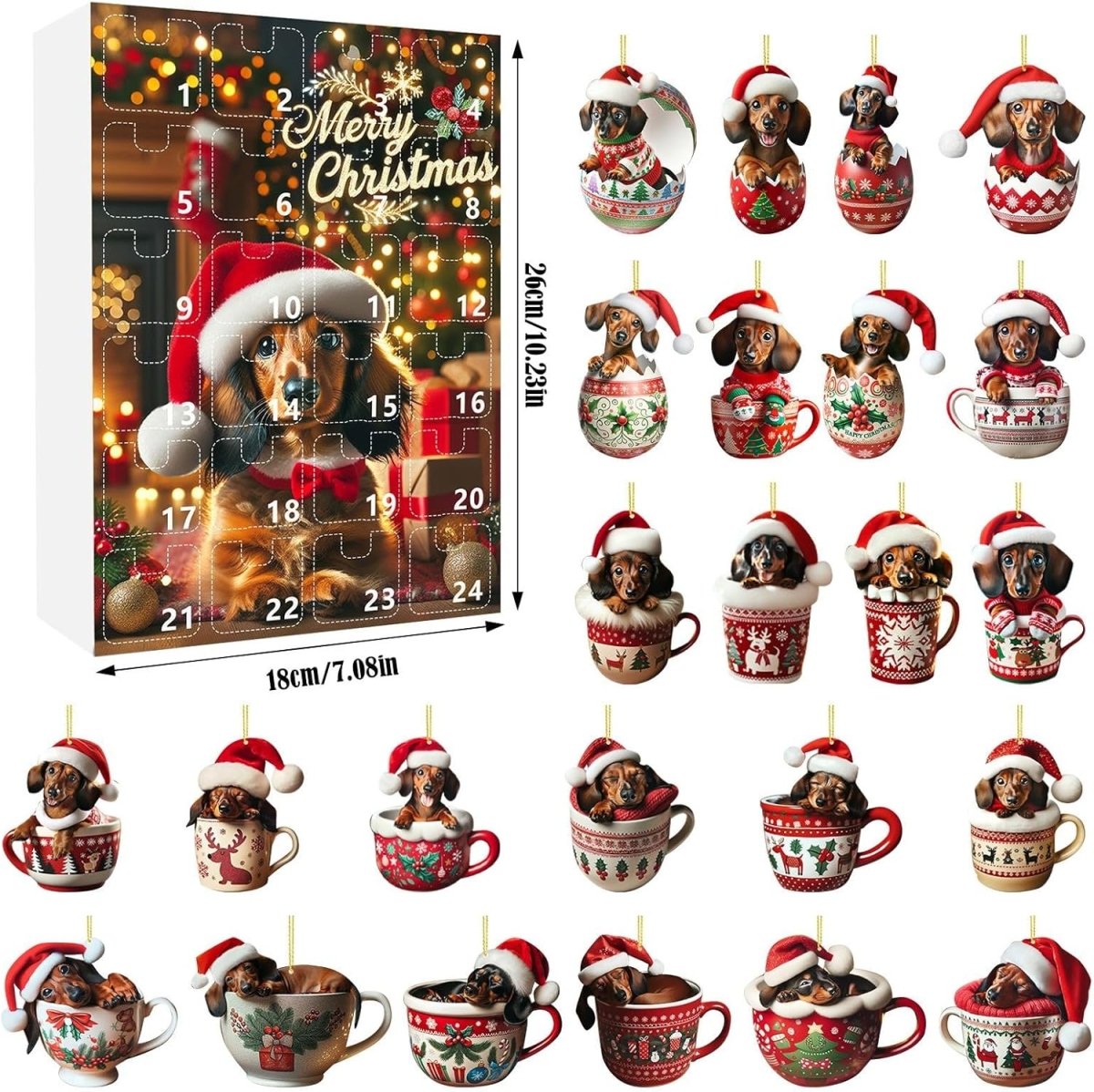 24-Day Dachshund Advent Calendar for Animal Lovers