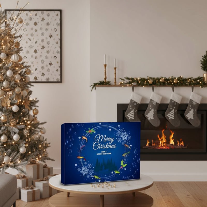 24-Day Fishing Advent Calendar with Premium Baits and Tools