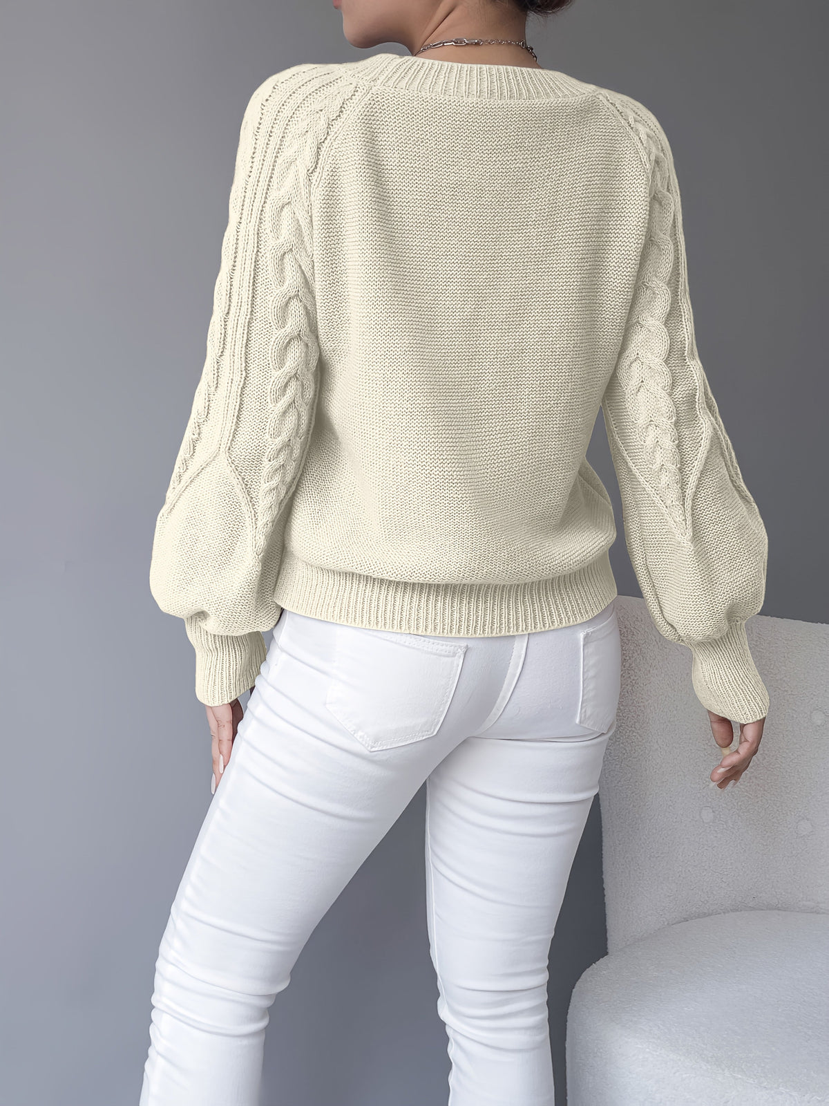 Elsie | Cable Knit Sweater