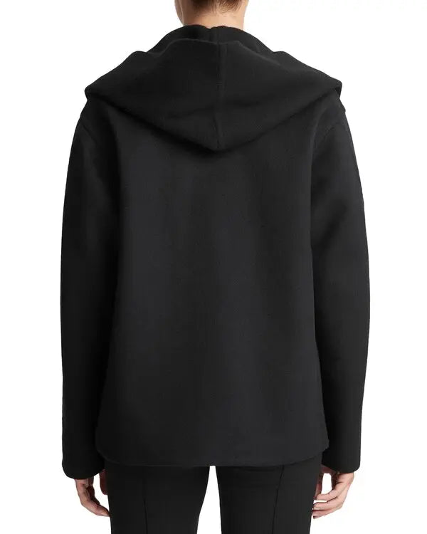 Women’s Relaxed Single-Button Blazer with Oversized Draped Lapels – Elegant Short Tailored Jacket for Smart Casual and Office Wear