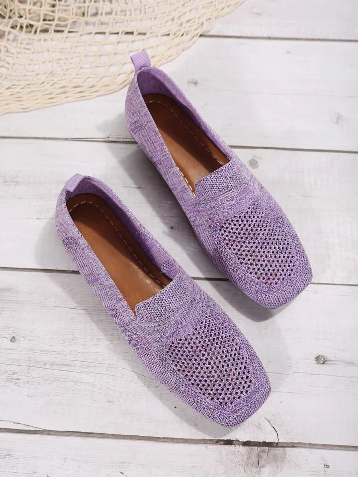 Women's Embellished Ballet Flats with Pearl Ankle Strap