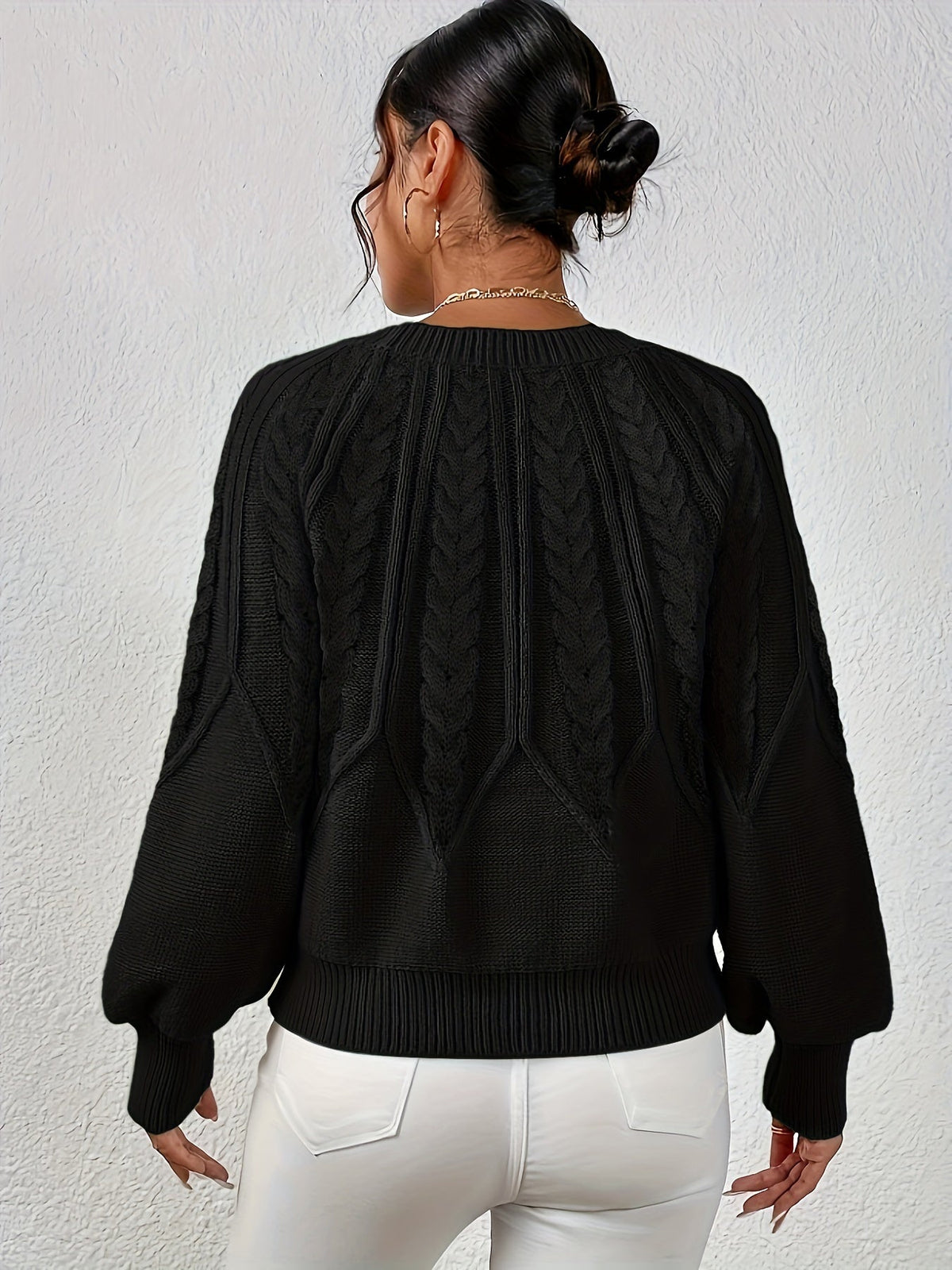 Eleanor | Oversized Cable Knit Sweater