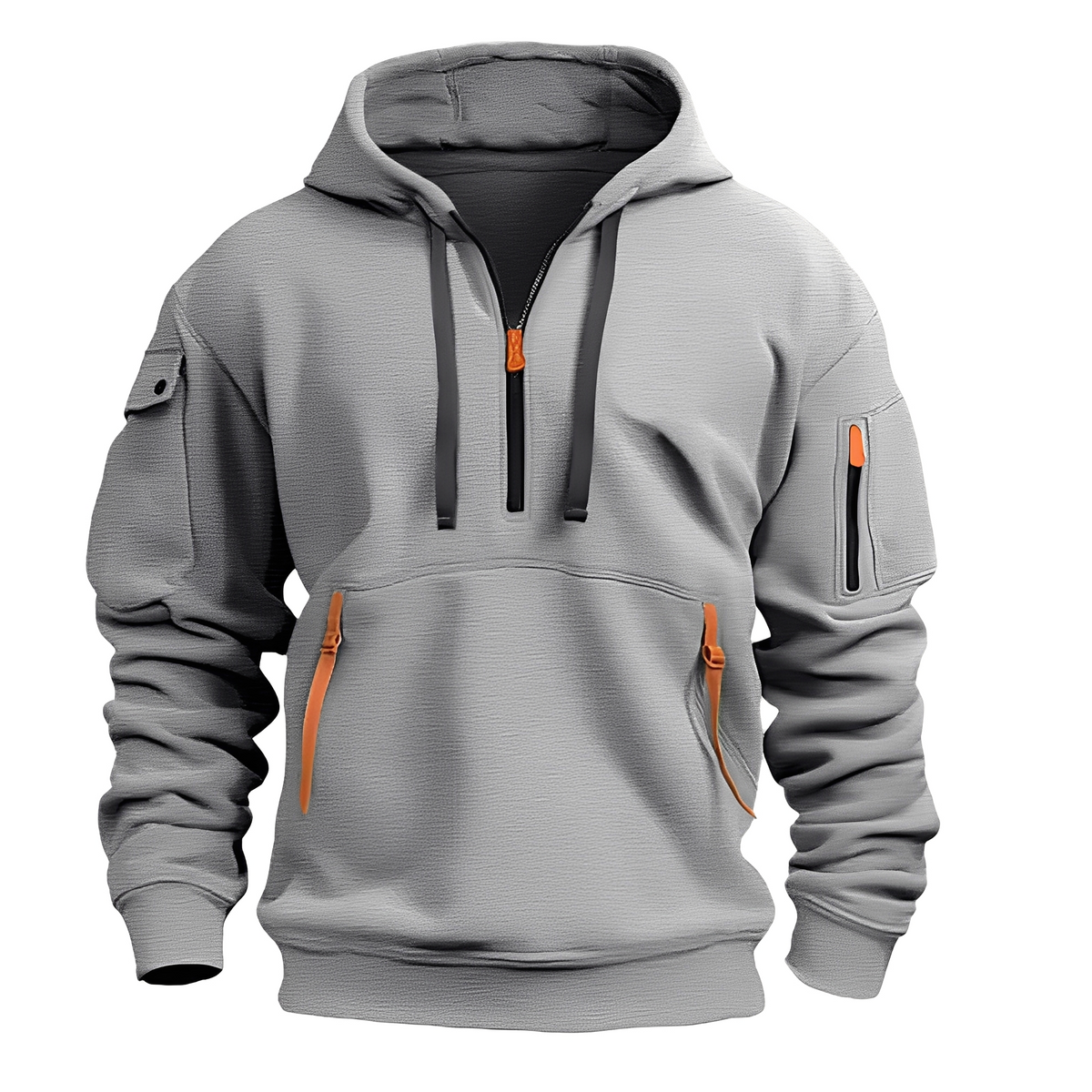 Paxton - Cozy hoodie jacket with half zipper