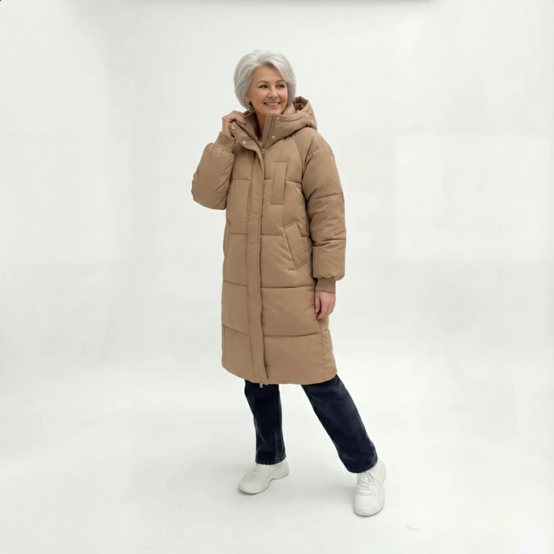 Rozalia | Long Hooded Puffer Jacket