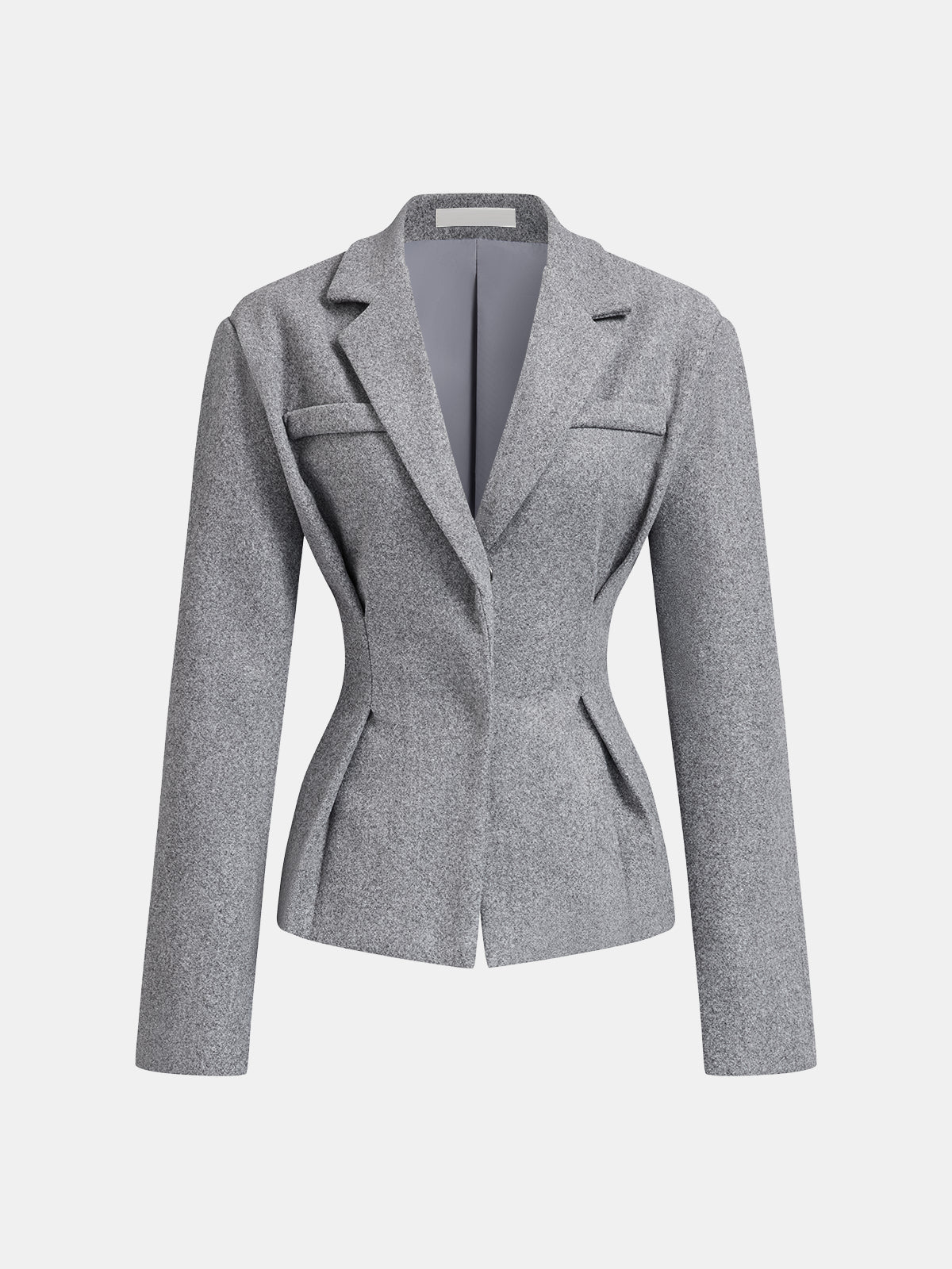 Women’s Tailored Tweed Blazer and Pleated Midi Skirt Two-Piece Set – Elegant Fitted Office Outfit for Autumn and Winter
