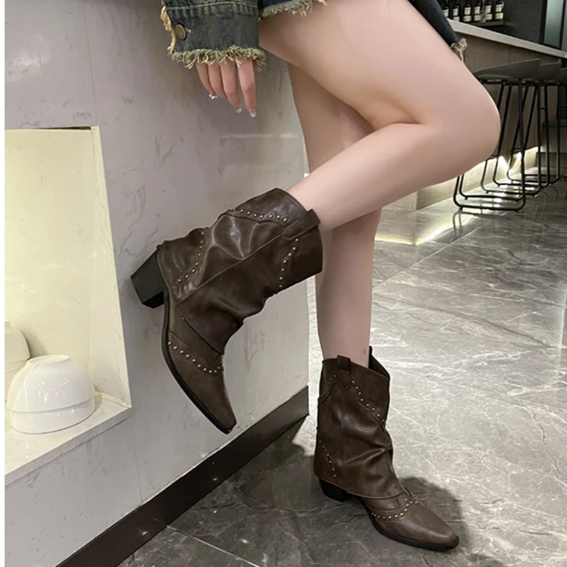 Winnifred | Low Heel Ankle Boots
