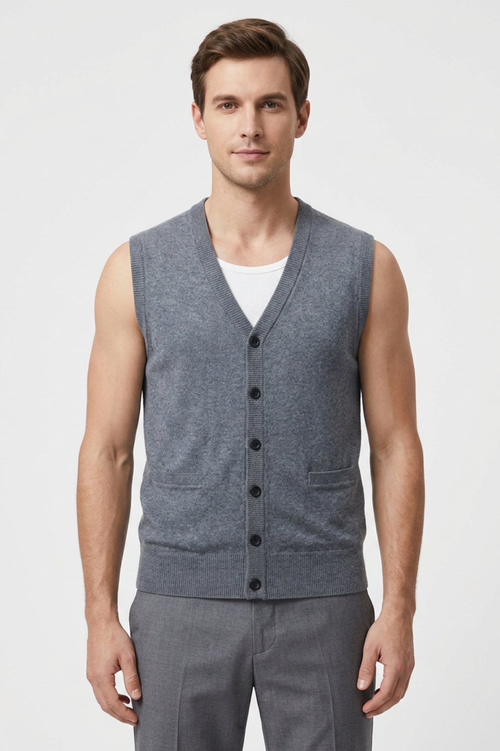 Men's Classic Button Waistcoat | Tailored Formal Vest