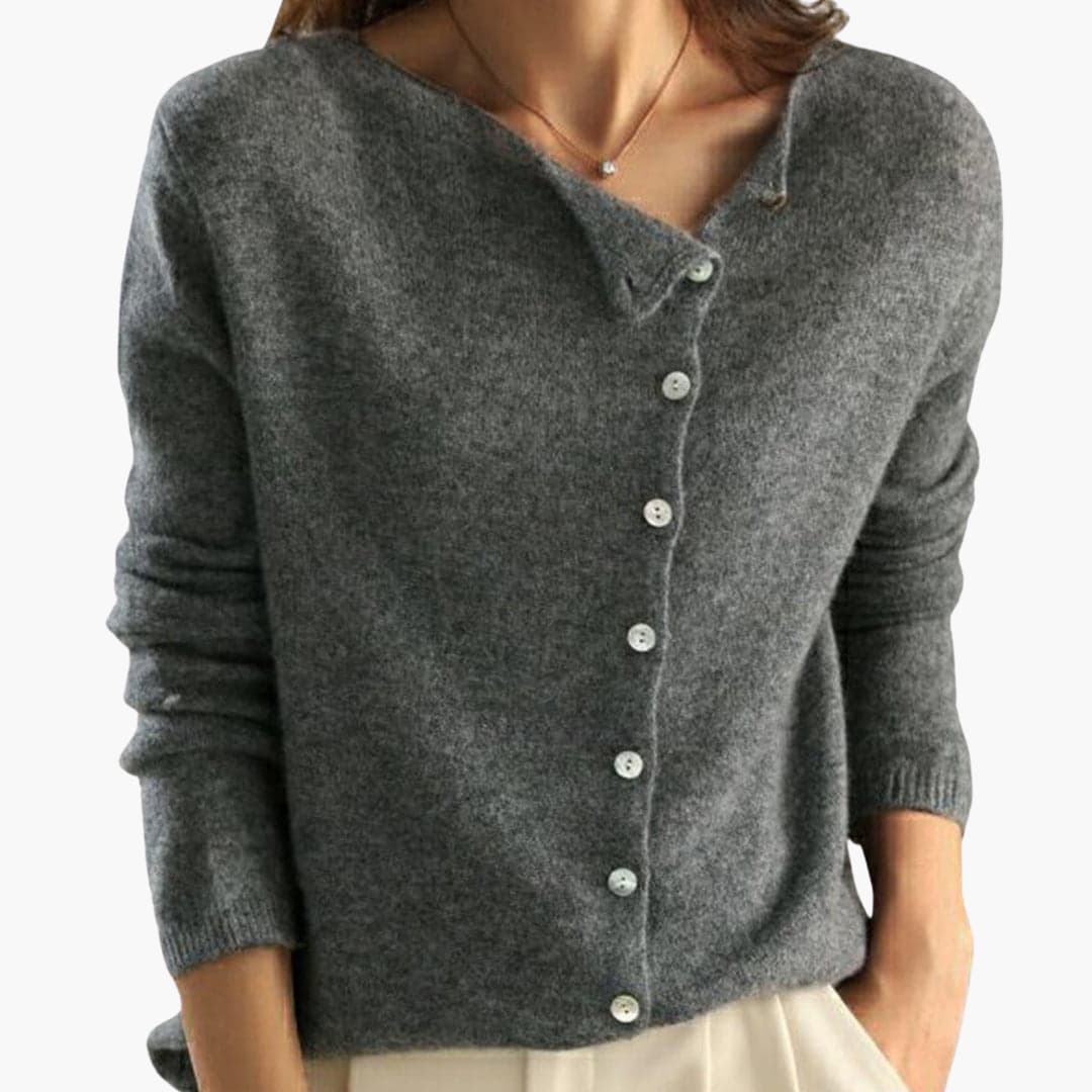 Jessalyn | Long-Sleeve Buttoned Cardigan