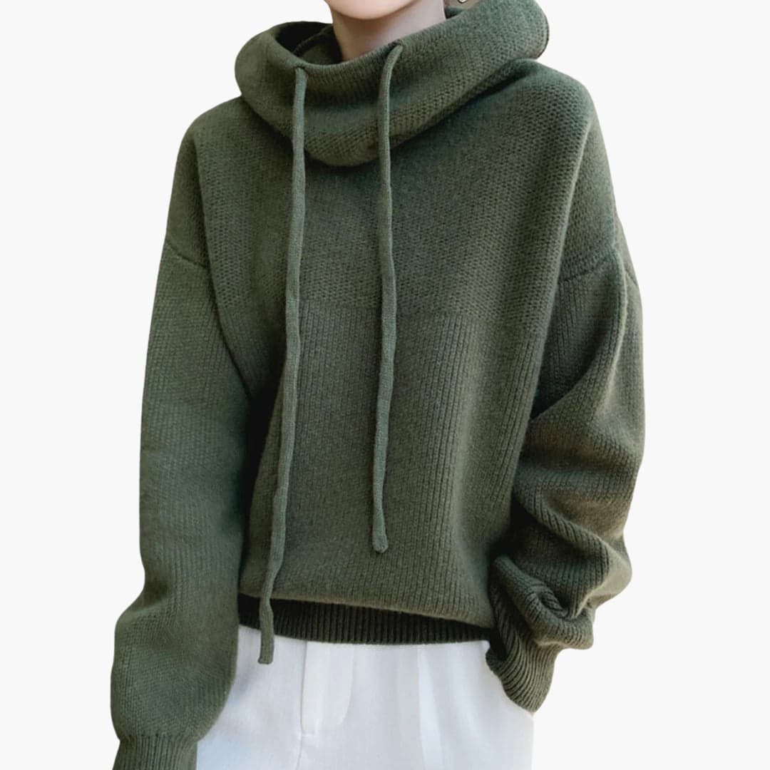 Ulrike | Drawstring Detail Turtleneck Sweater