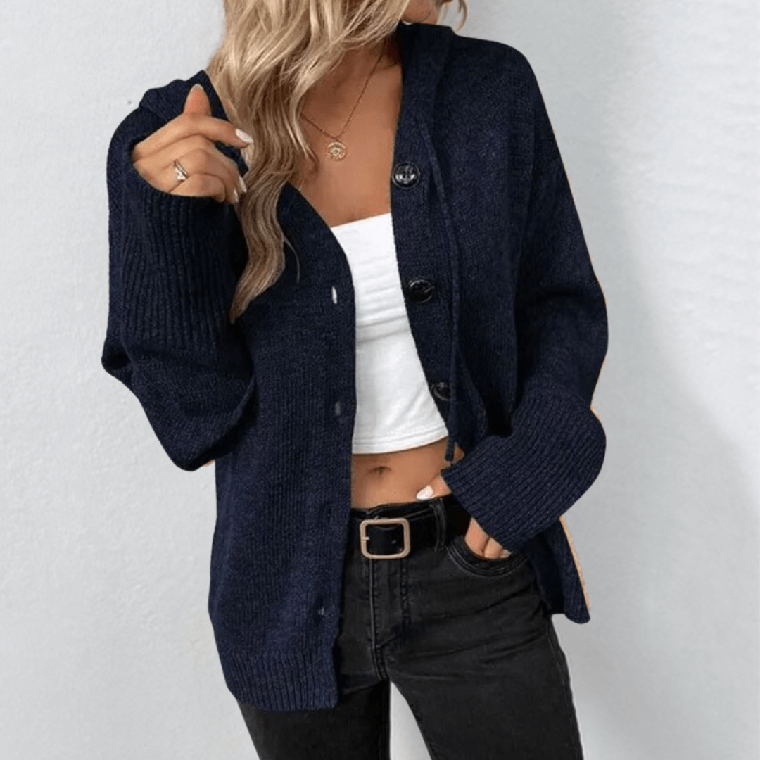 Darcy | Cosy Hooded Button-Front Cardigan