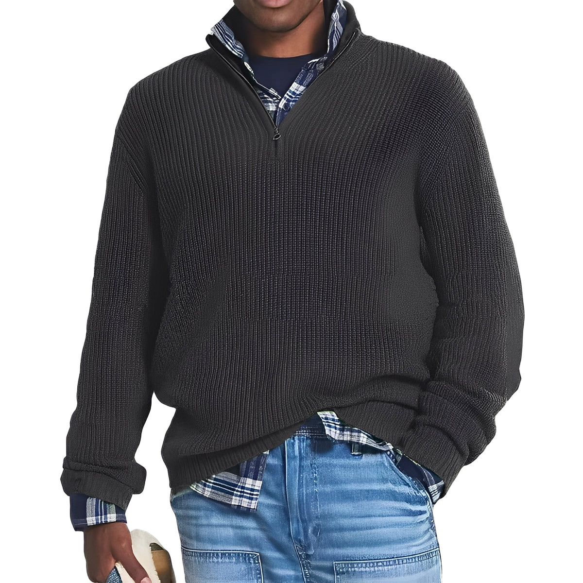 Edward - Modern half-zip sweater