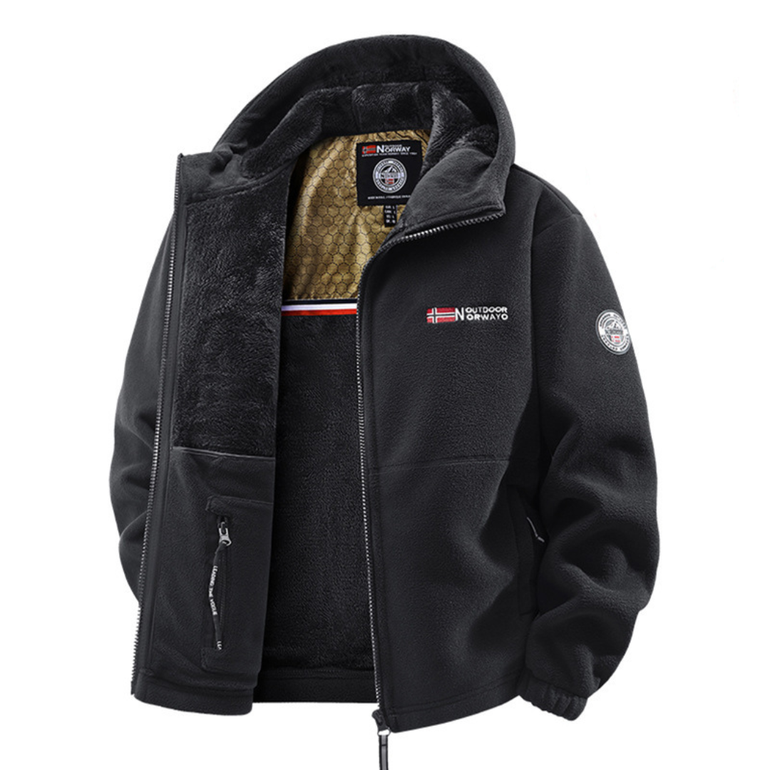 FLEECE LINED WINTER JACKET FOR MEN