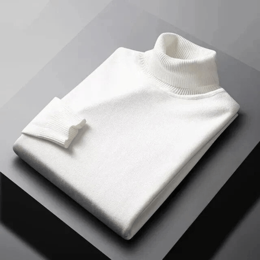 RIBBED TURTLENECK SWEATER FOR MEN