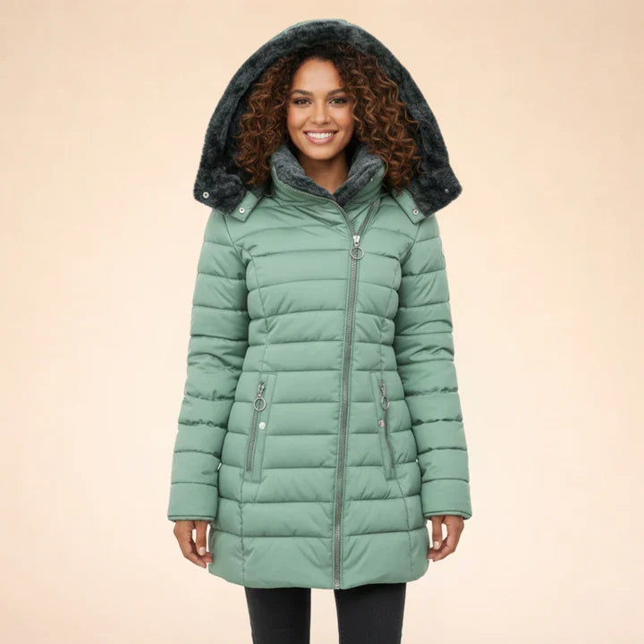 Women's Hooded Puffer Jacket | Quilted Winter Coat