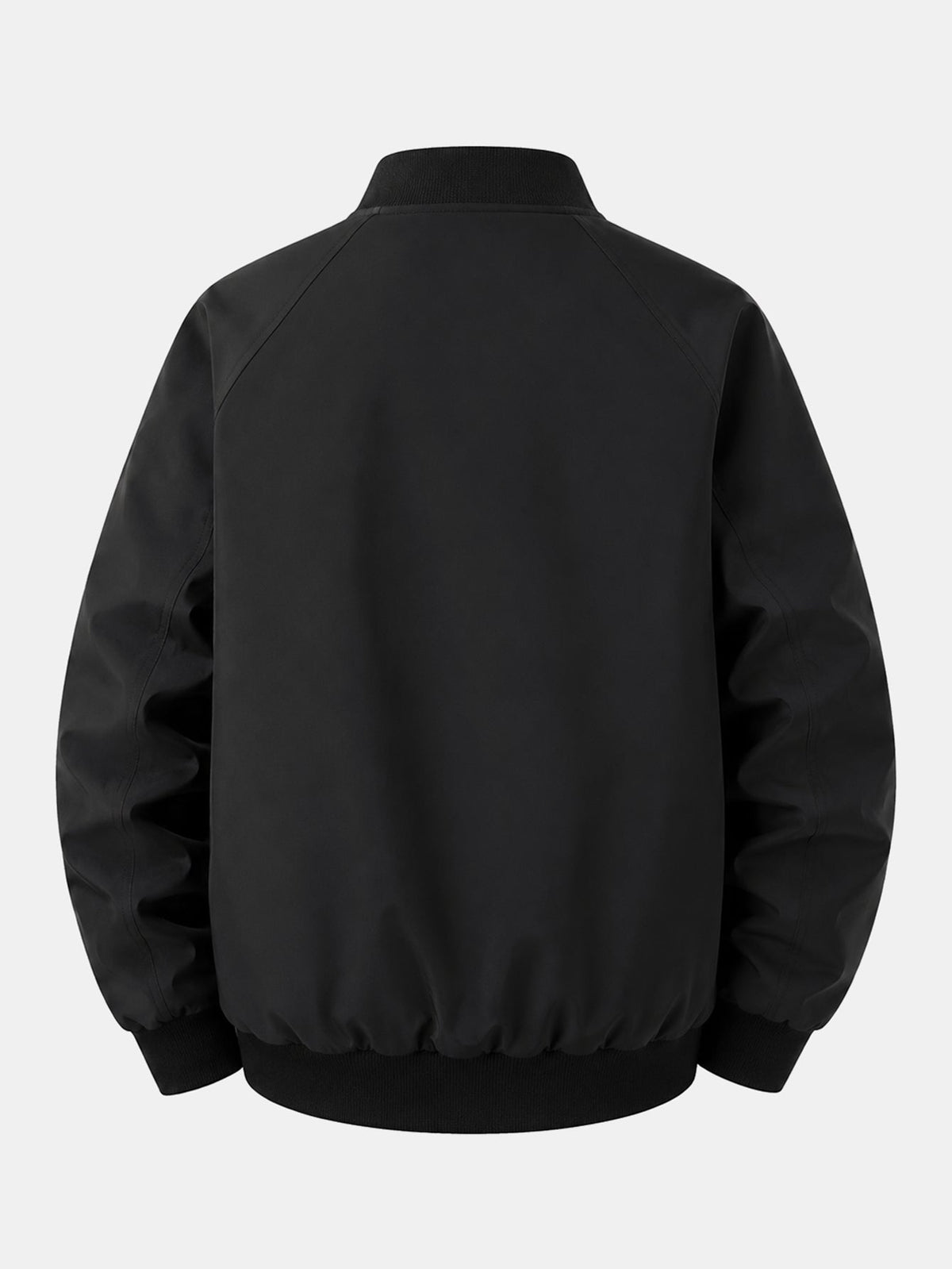 Men's Milano Italy Graphic Bomber Jacket – Relaxed Zip-Up Casual Outerwear with Ribbed Trims for Spring and Autumn