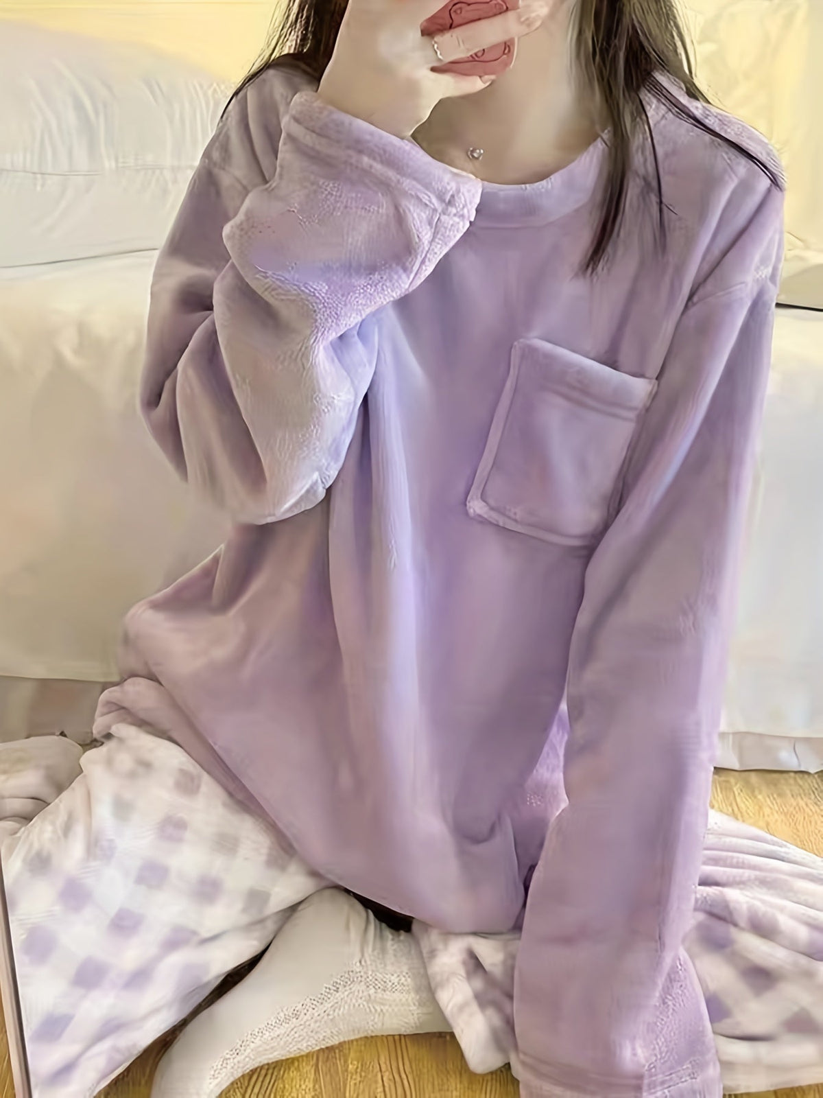 Marcella | Plush Two-Piece Pajama Set