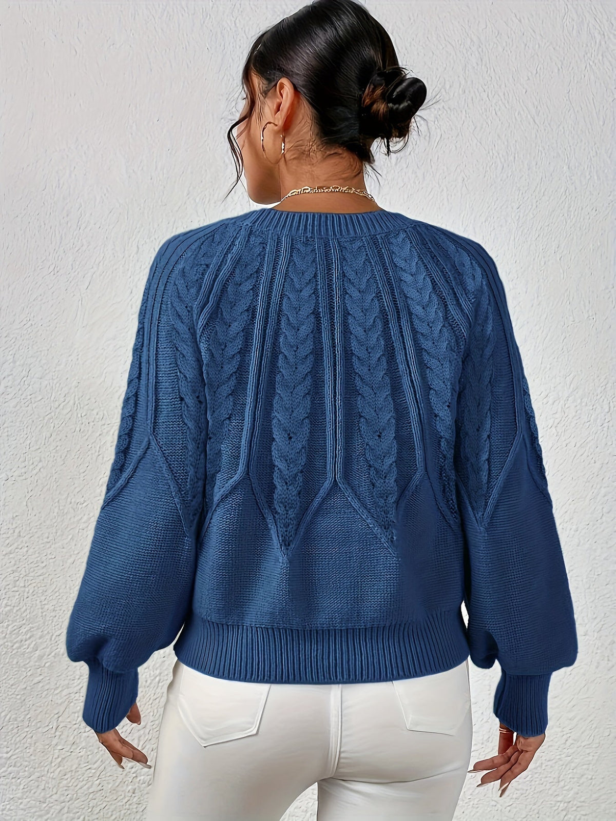 Eleanor | Oversized Cable Knit Sweater