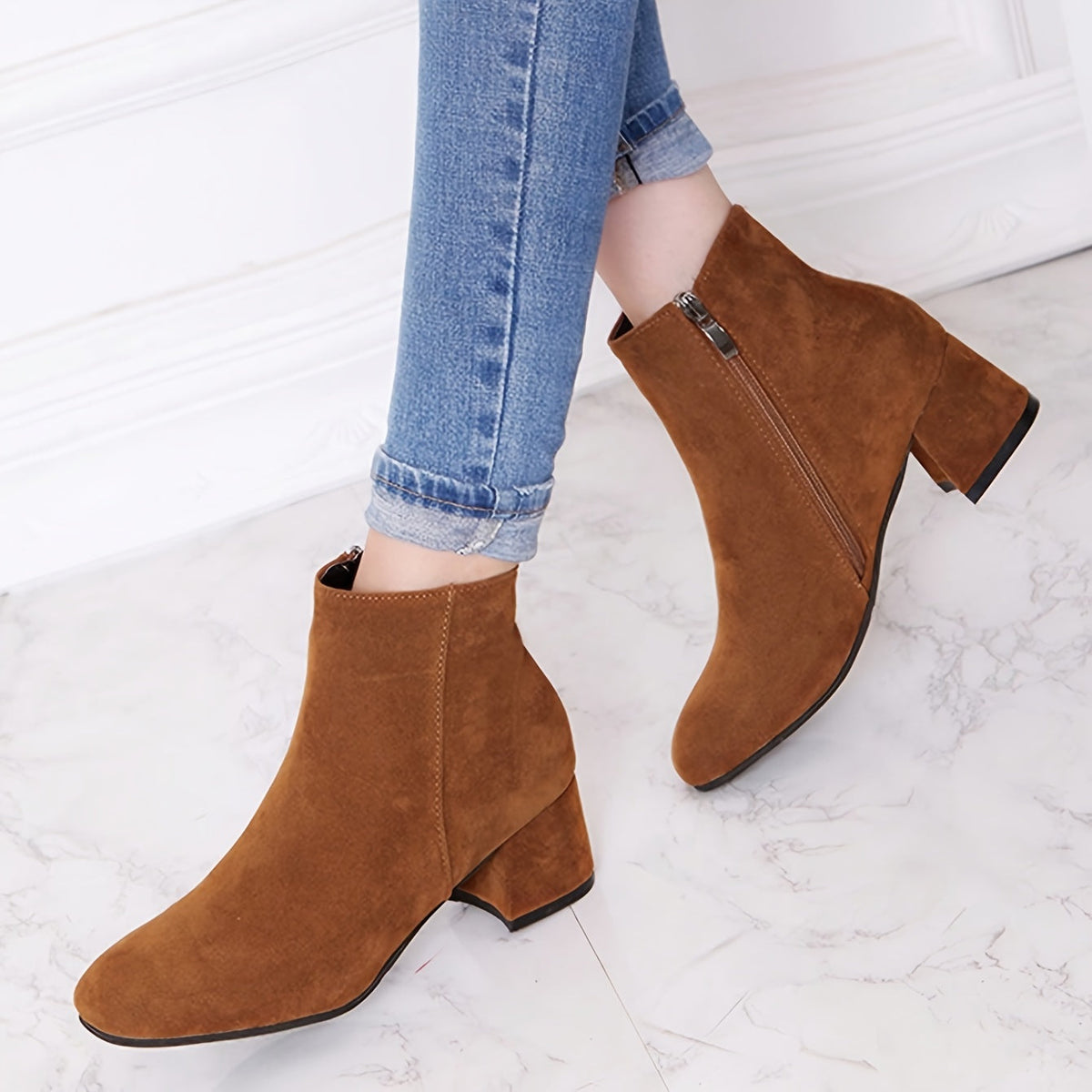 Diana | Block Heel Chelsea Boots