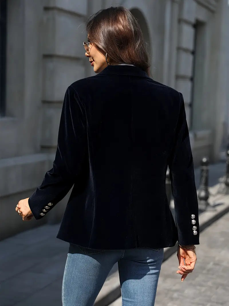 Alessandra | Velvet Blazer