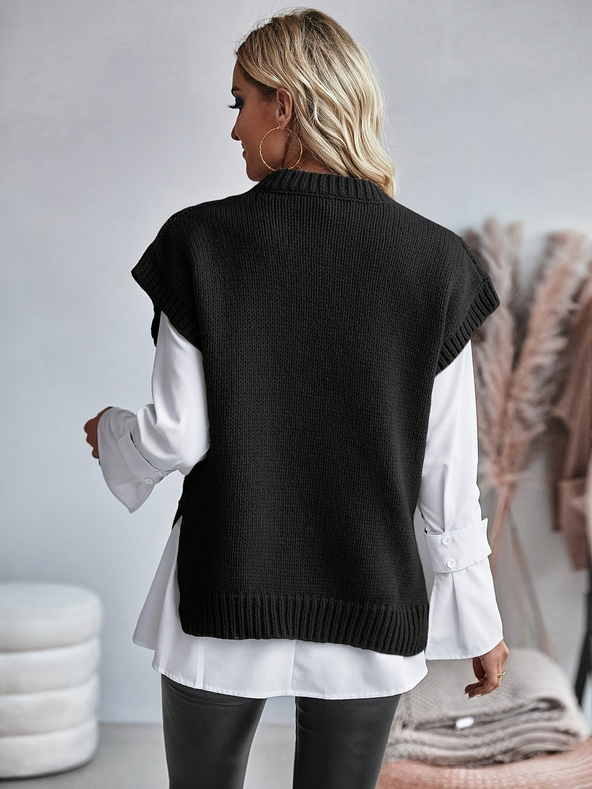 Bridget | Cable Knit Sweater Vest