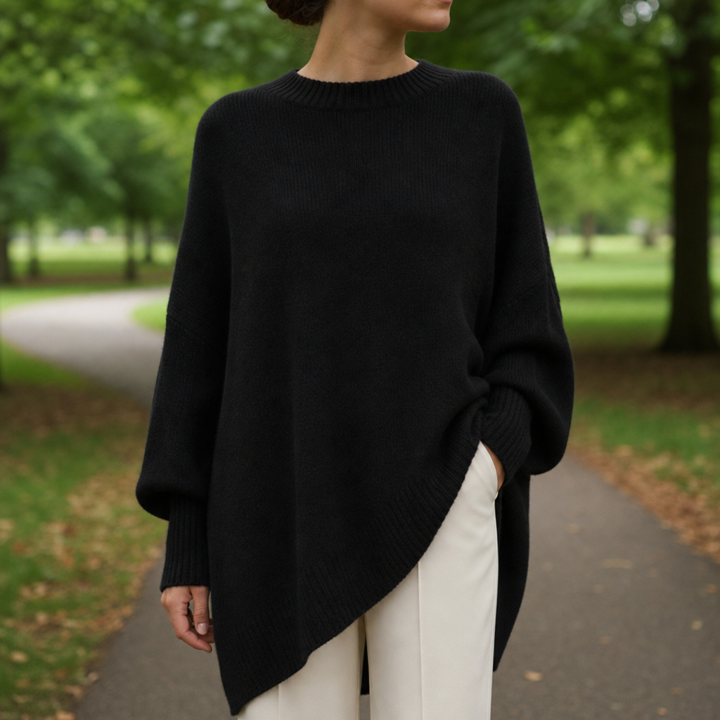 Aix Oversized Poncho Sweater