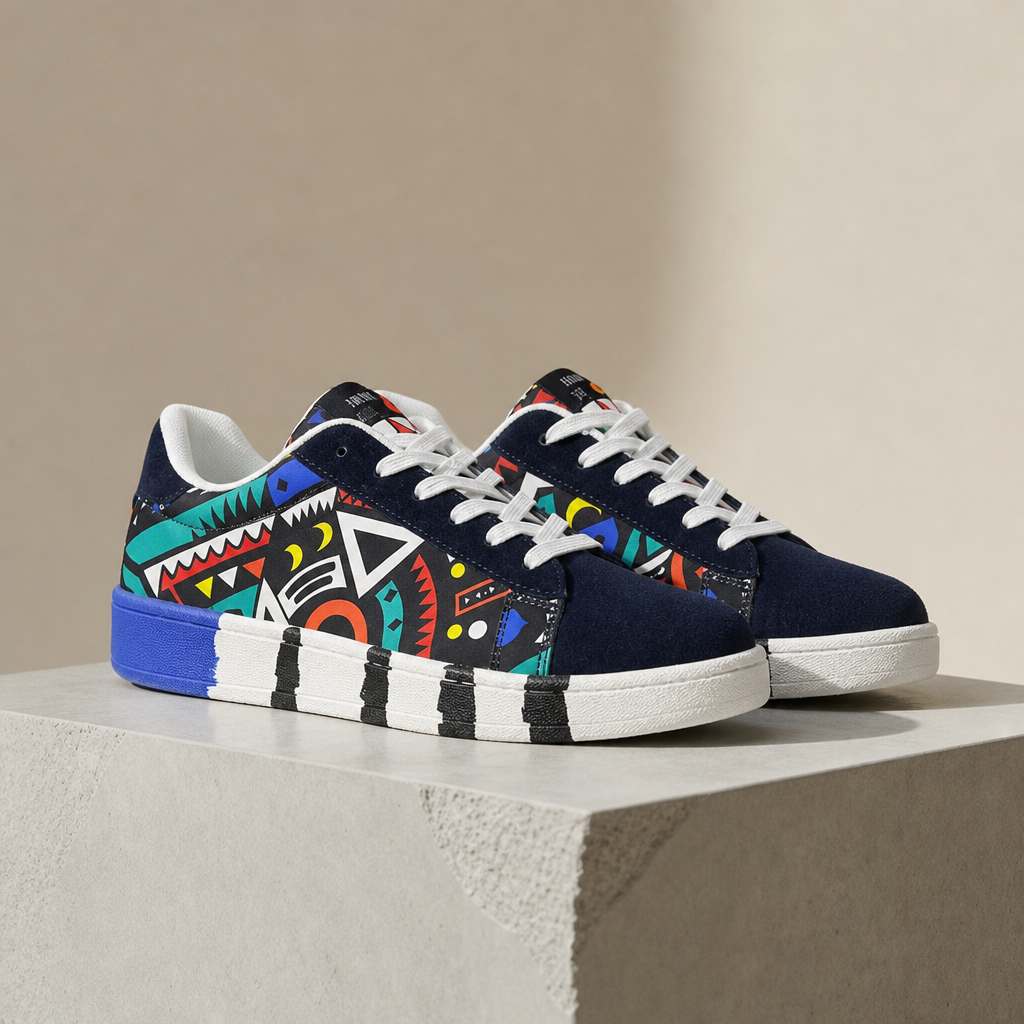 Kardamyli Graphic Canvas Sneakers
