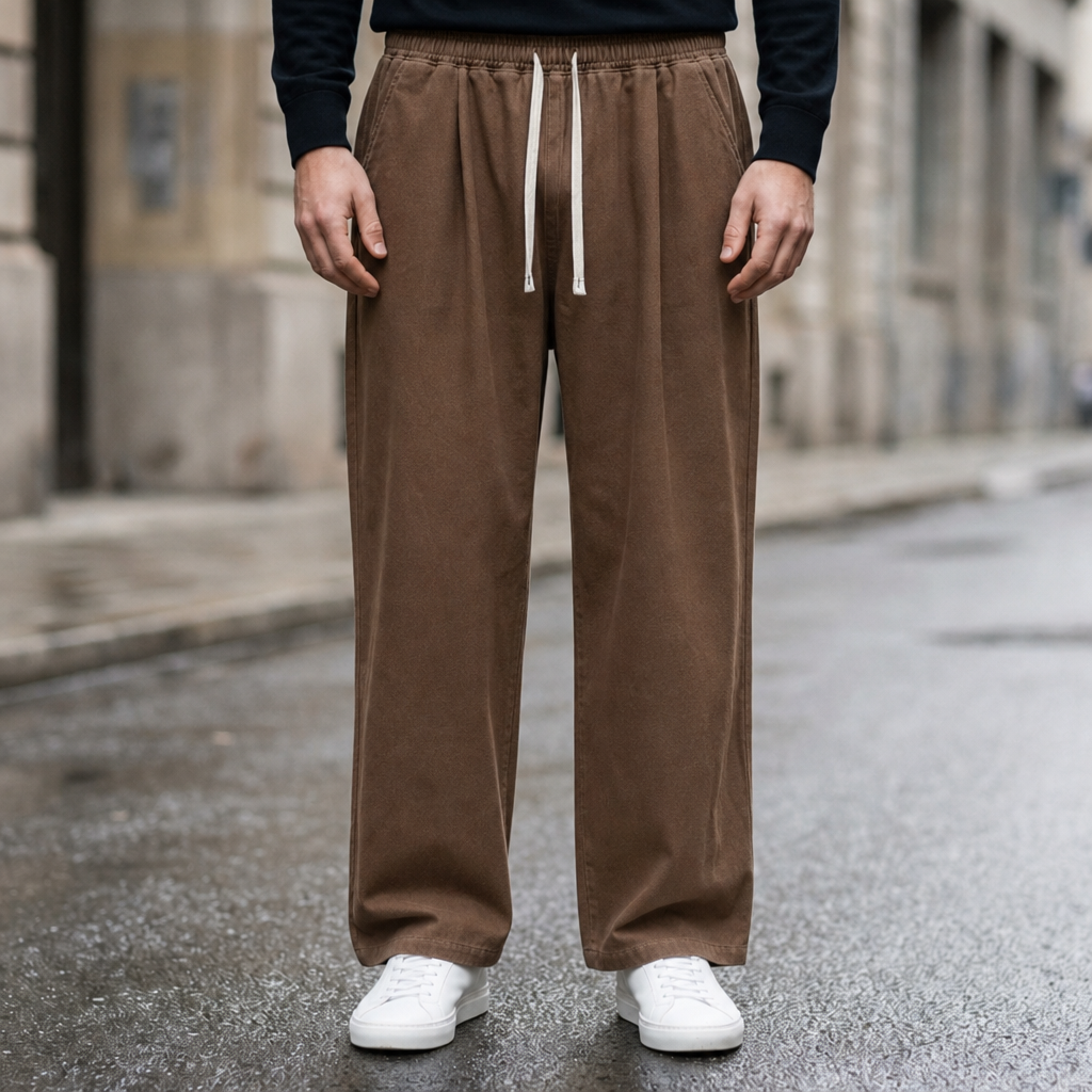 Poros Baggy Wide Leg Trousers