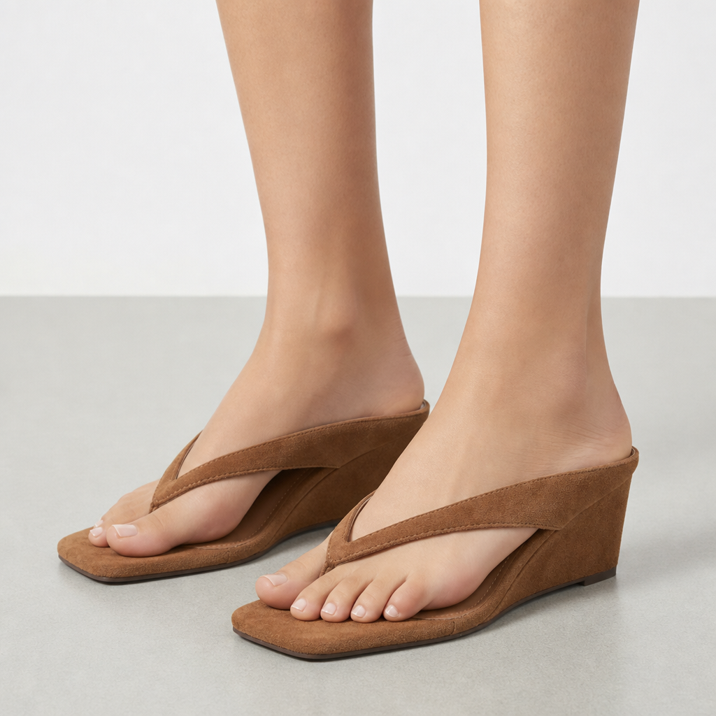 Oviedo Square Toe Wedge Sandals