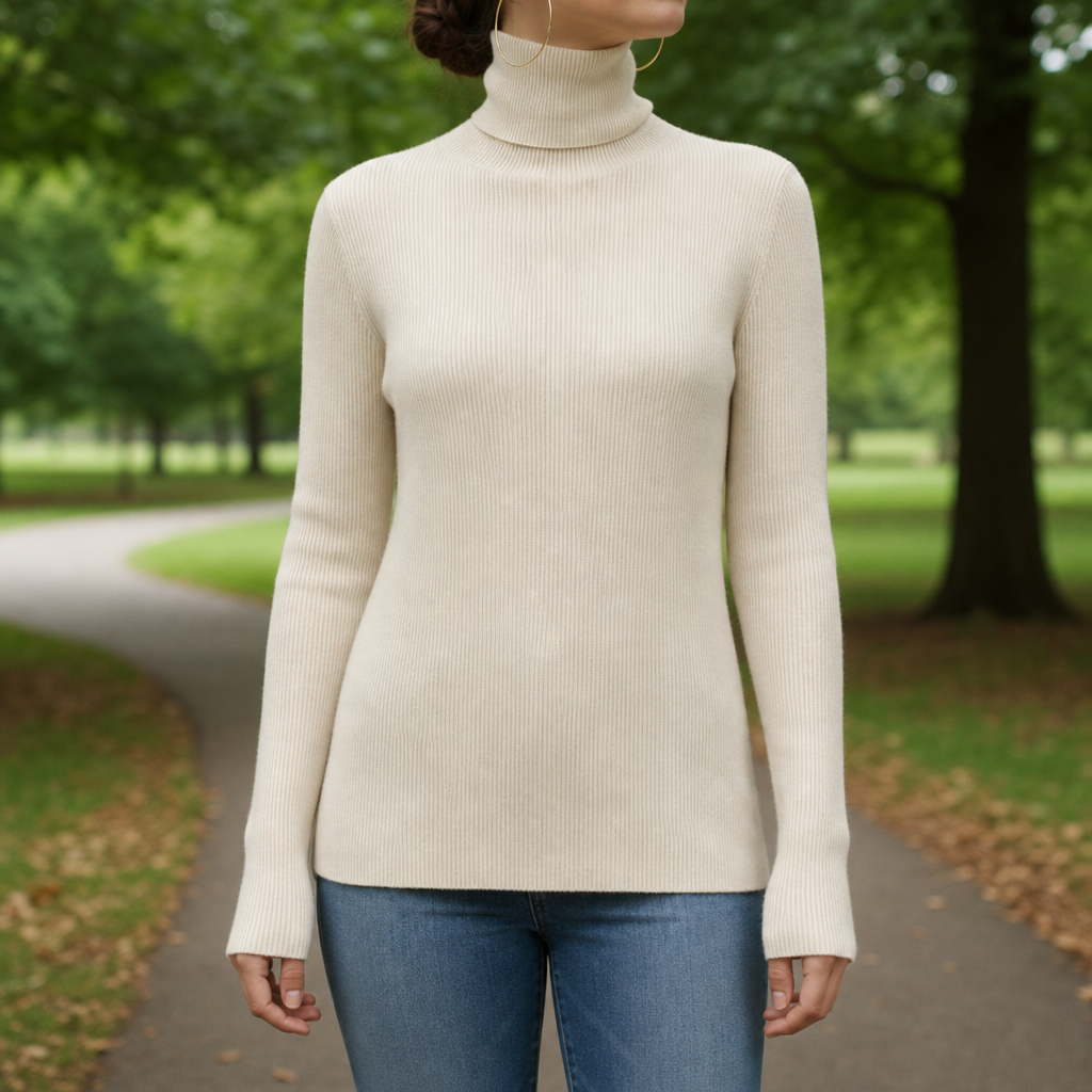 Capri Cashmere Turtleneck Sweater