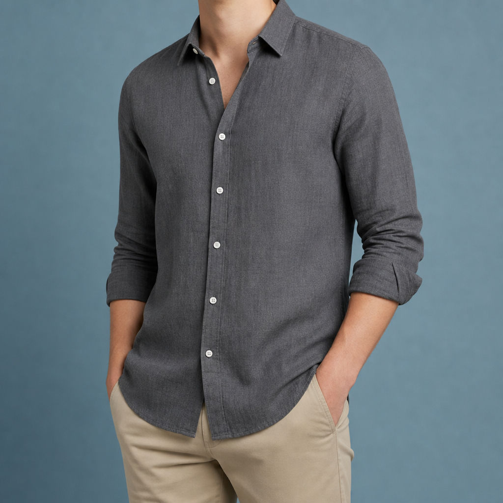 Lucca Linen Button-Up Shirt