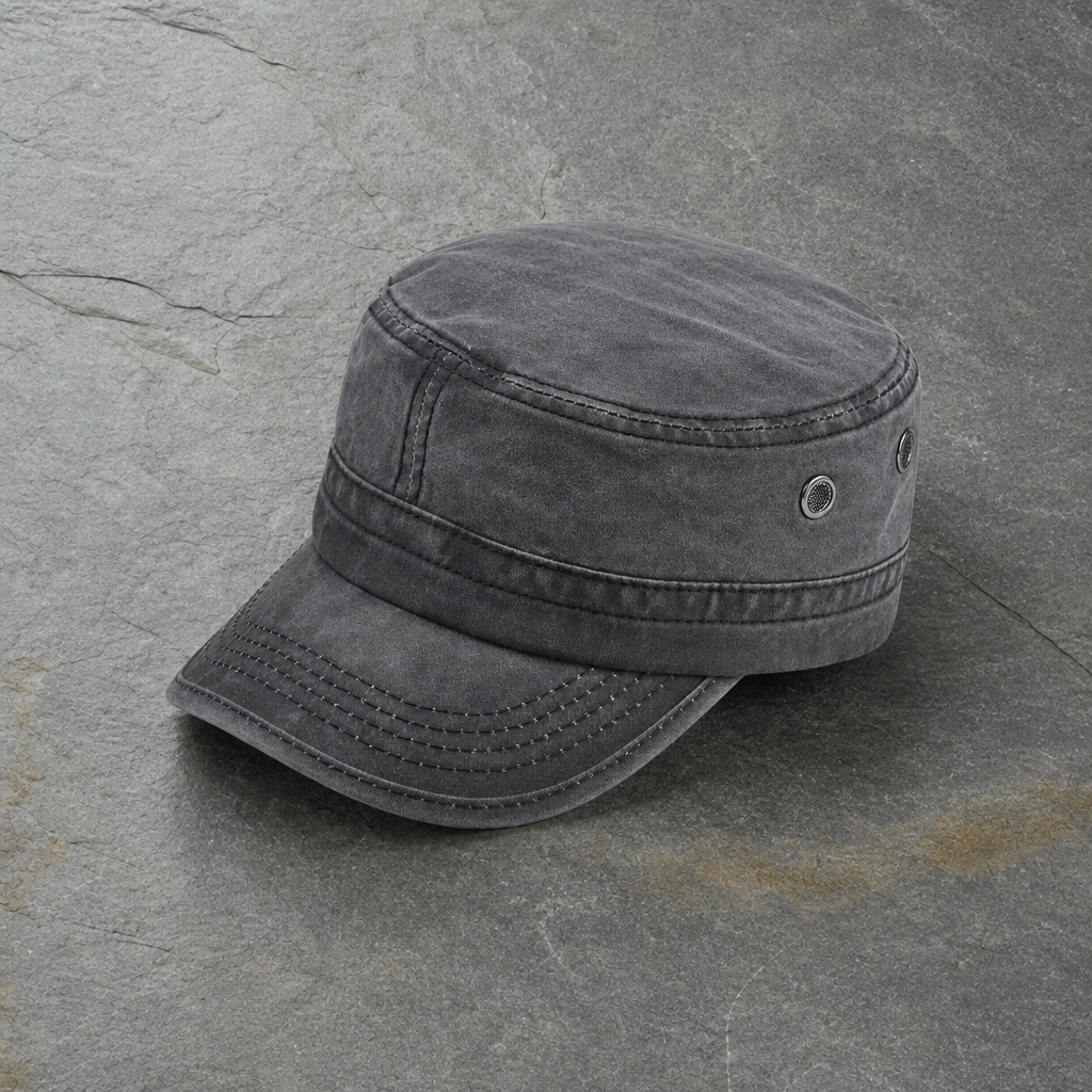 Monaco Washed Military Cadet Cap