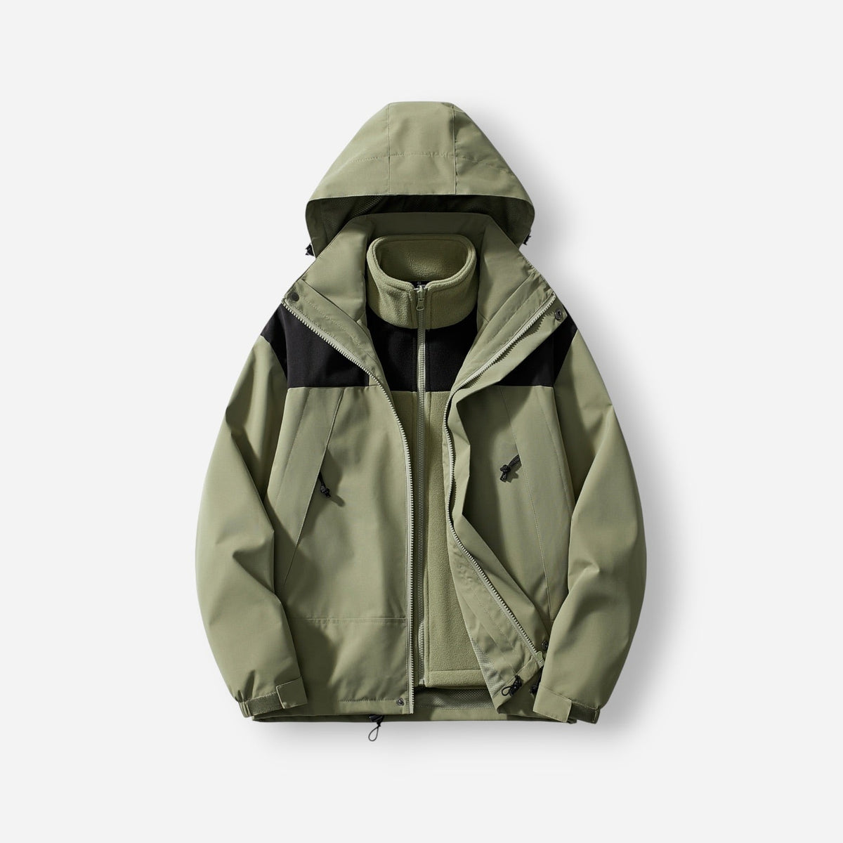 Women's 3-in-1 Waterproof Jacket | Fleece Lined Rain Coat
