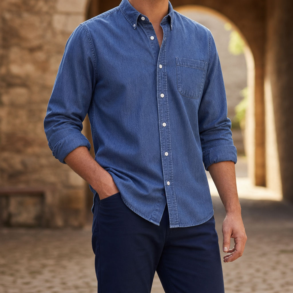 Bilbao Denim Button-Up Shirt