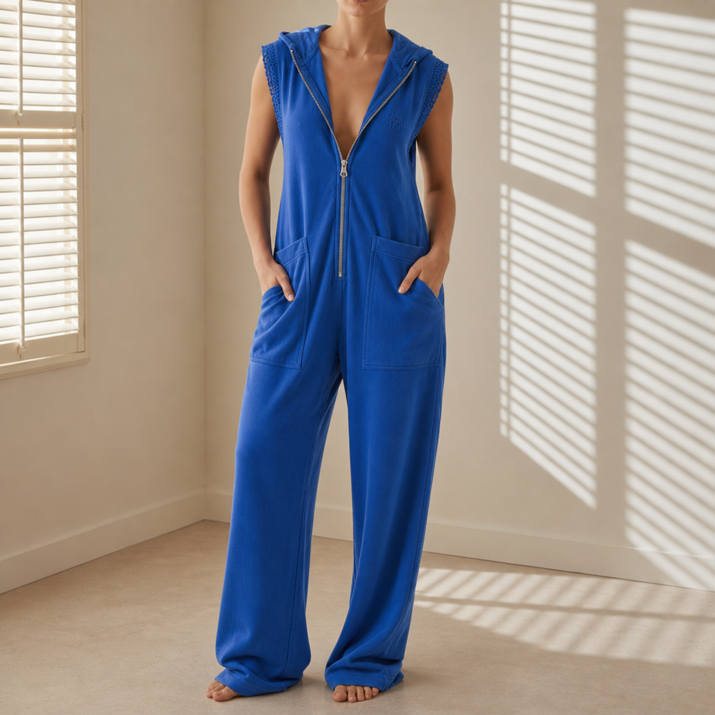 Lefkada Hooded Zip Jumpsuit